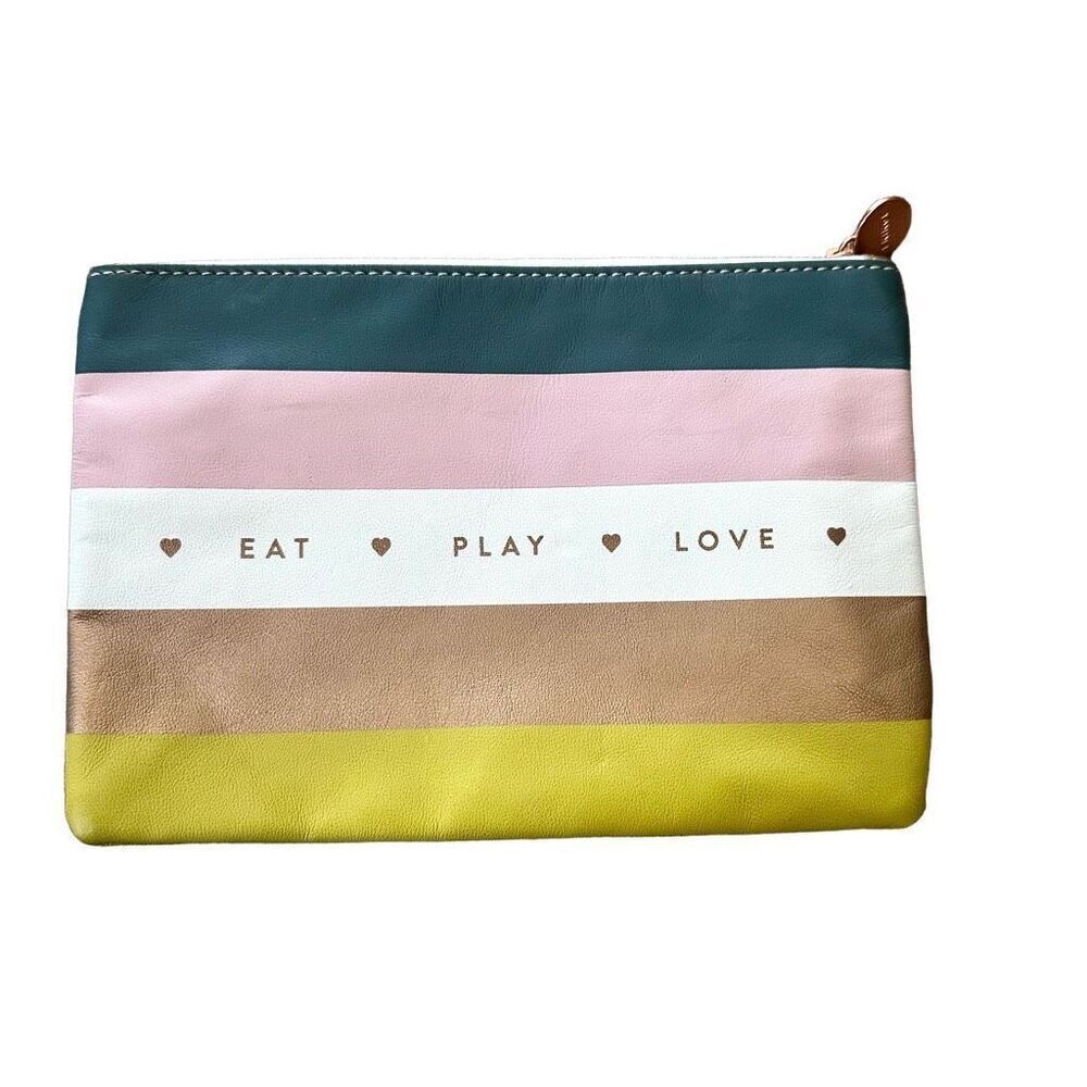 Fringe Studio eat play love cosmetic bag